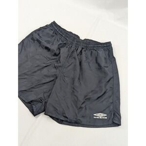 Vintage Umbro‎ Shorts Womens Large Black Checkered Soccer Shorts Athletic Gym
